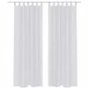 VidaXL Rideau fin Blanc 140x175 cm 2 pcs -Habillages de fenêtre Soldes image 1 130197