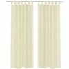 VidaXL Rideau fin Crème 140x175 cm 2 pcs -Habillages de fenêtre Soldes image 1 130200