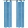 VidaXL Rideau fin Turquoise 140x245 cm 2 pcs -Habillages de fenêtre Soldes image 1 130208