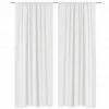 VidaXL Rideau occultant 2 pcs à double couche 140 x 245 cm Blanc