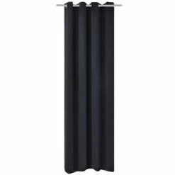 VidaXL Rideau occultant avec œillets métalliques 270 x 245 cm Noir