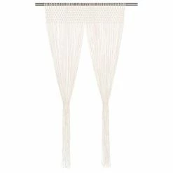 VidaXL Rideau en macramé 140x240 cm Coton
