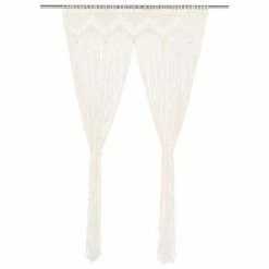 VidaXL Rideau en macramé 140x240 cm Coton