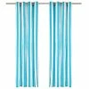 VidaXL Rideaux avec anneaux en métal 2 pcs Tissu 140x245cm Rayure Bleu -Habillages de fenêtre Soldes image 1 134370
