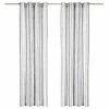 VidaXL Rideaux et anneaux Métal 2pcs Coton 140x245cm Rayure Anthracite 1 VidaXL Rideaux et anneaux Métal 2pcs Coton 140x245cm Rayure Anthracite -Habillages de fenêtre Soldes image 1 134379