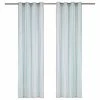 VidaXL Rideaux avec anneaux en métal 2 pcs Coton 140x225cm Rayure Bleu 2 VidaXL Rideaux avec anneaux en métal 2 pcs Coton 140x225cm Rayure Bleu -Habillages de fenêtre Soldes image 1 134384