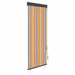 VidaXL Store roulant d'extérieur 60x250 cm Jaune et bleu