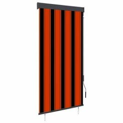 VidaXL Store roulant d'extérieur 80x250 cm Orange et marron