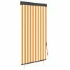 VidaXL Store roulant d'extérieur 100x250 cm Blanc et orange