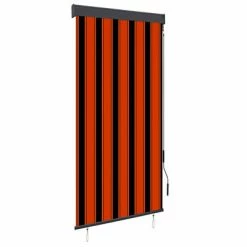 VidaXL Store roulant d'extérieur 100x250 cm Orange et marron