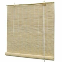 VidaXL Store roulant en bambou 150 x 160 cm Naturel