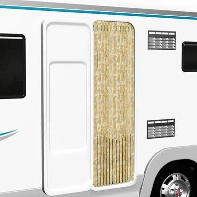 VidaXL Moustiquaire Beige 56x185 cm Chenille 4 VidaXL Moustiquaire Beige 56x185 cm Chenille – Image 2