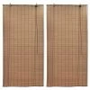 VidaXL Stores roulants en bambou 2 pcs 80x160 cm Marron -Habillages de fenêtre Soldes image 1 3057518
