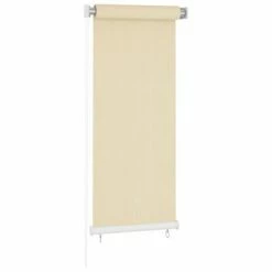 VidaXL Store roulant d'extérieur Crème 60x140 cm PEHD