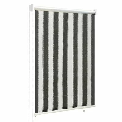 VidaXL Store roulant d'extérieur 60x140 cm Rayures anthracite et blanc 3 VidaXL Store roulant d'extérieur 60x140 cm Rayures anthracite et blanc