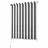VidaXL Store roulant d'extérieur 180x230cm Rayures anthracite et blanc -Habillages de fenêtre Soldes image 1 312698