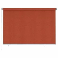 VidaXL Store roulant d'extérieur 220x140 cm Terre cuite PEHD