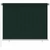VidaXL Store roulant d'extérieur 180x140 cm Vert foncé PEHD