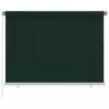 VidaXL Store roulant d'extérieur 200x140 cm Vert foncé PEHD