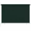VidaXL Store roulant d'extérieur 220x140 cm Vert foncé PEHD -Habillages de fenêtre Soldes image 1 312817