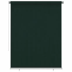 VidaXL Store roulant d'extérieur 180x230 cm Vert foncé PEHD