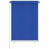 VidaXL Store roulant d'extérieur 100x140 cm Bleu PEHD