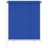 VidaXL Store roulant d'extérieur 120x140 cm Bleu PEHD