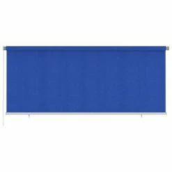 VidaXL Store roulant d'extérieur 350x140 cm Bleu PEHD