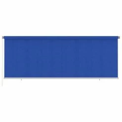 VidaXL Store roulant d'extérieur 400x140 cm Bleu PEHD