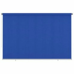VidaXL Store roulant d'extérieur 350x230 cm Bleu PEHD
