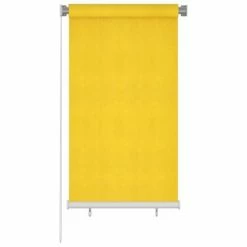 VidaXL Store roulant d'extérieur 80x140 cm Jaune PEHD