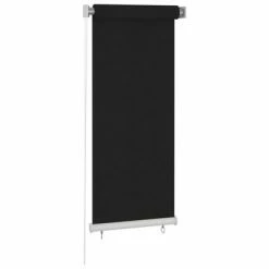 VidaXL Store roulant d'extérieur 60x140 cm Noir