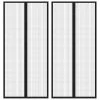 VidaXL Rideaux de porte anti-insectes 2 pcs avec aimants Noir 210x90cm