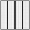 VidaXL Rideaux de porte anti-insectes 2pcs avec aimants Noir 220x100cm