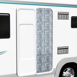 VidaXL Moustiquaire Blanc et gris 90x200 cm Chenille -Habillages de fenêtre Soldes image 1 315133