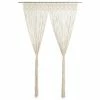 VidaXL Rideau en macramé 140x240 cm Coton -Habillages de fenêtre Soldes image 1 323975