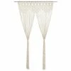 VidaXL Rideau en macramé 140x240 cm Coton -Habillages de fenêtre Soldes image 1 323977
