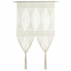 VidaXL Rideau en macramé 140x240 cm Coton