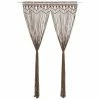 VidaXL Rideau en macramé Taupe 140x240 cm Coton -Habillages de fenêtre Soldes image 1 323982