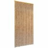 VidaXL Rideau de porte contre insectes Bambou 90 x 220 cm