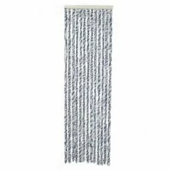 Travellife Rideau de porte Chenille Rain 185x56 cm Gris et bleu