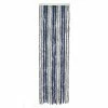 Travellife Rideau de porte Chenille Basic 185x56 cm Gris et bleu