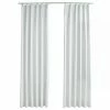 VidaXL Rideaux occultants avec crochets 2 pcs Blanc cassé 140x245 cm -Habillages de fenêtre Soldes image 2 134487