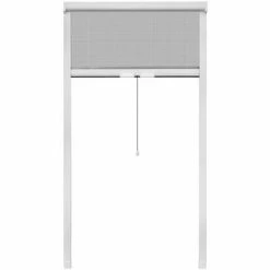 VidaXL Moustiquaire à rouleau pour fenêtres Blanc 100 x 170 cm