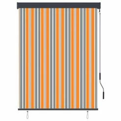 VidaXL Store roulant d'extérieur 120x250 cm Jaune et bleu -Habillages de fenêtre Soldes image 2 145962