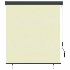 VidaXL Store roulant d'extérieur 140 x 250 cm Crème -Habillages de fenêtre Soldes image 2 145971