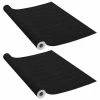 VidaXL Films autoadhésifs pour portes 2 pcs Bois foncé 210x90 cm PVC -Habillages de fenêtre Soldes image 2 146110