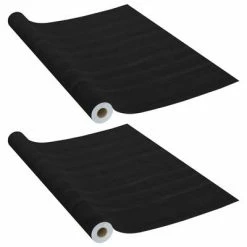 Habillages de fenêtre Soldes 17 VidaXL Films autoadhésifs pour portes 2 pcs Bois foncé 210x90 cm PVC