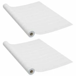 VidaXL Films autoadhésifs pour portes 2 pcs Bois blanc 210x90 cm PVC