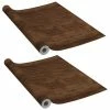 VidaXL Films autoadhésifs pour portes 2 pcs Chêne foncé 210x90 cm PVC -Habillages de fenêtre Soldes image 2 146112